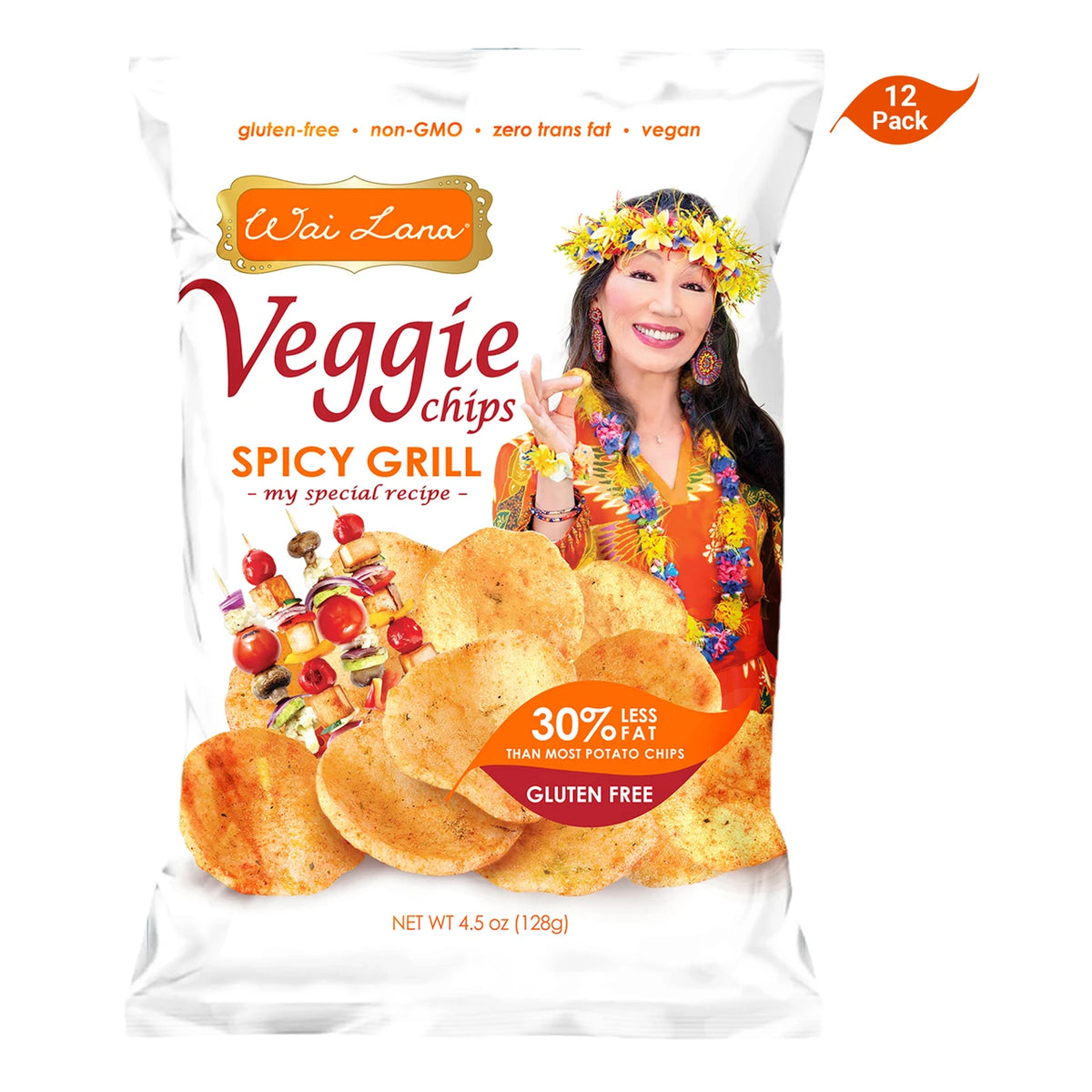 Wai Lana Veggie Chips: Spicy Grill (4.5oz)