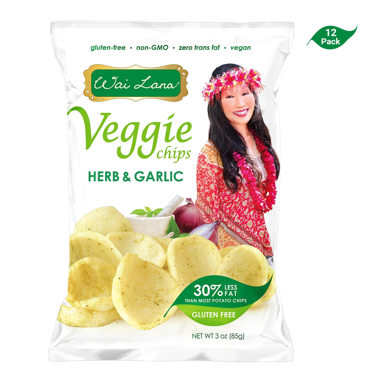 Wai Lana Veggie Chips: Herb & Garlic