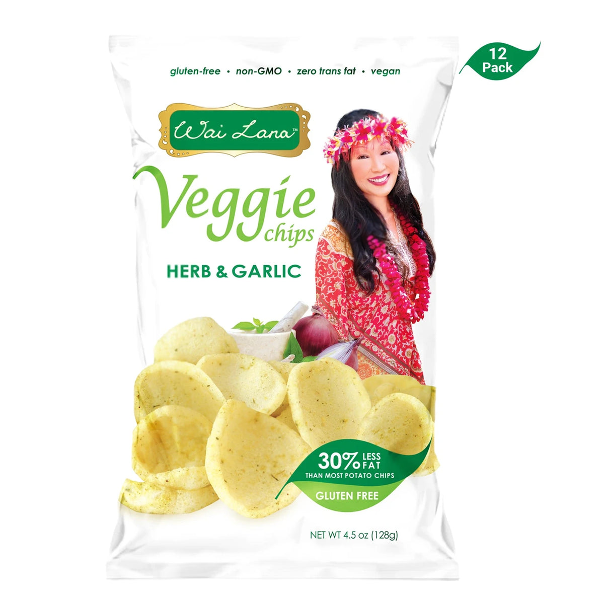 Wai Lana Veggie Chips: Herb & Garlic