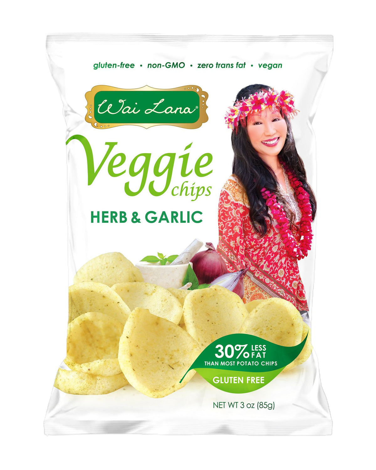 Wai Lana Veggie Chips: Herb & Garlic