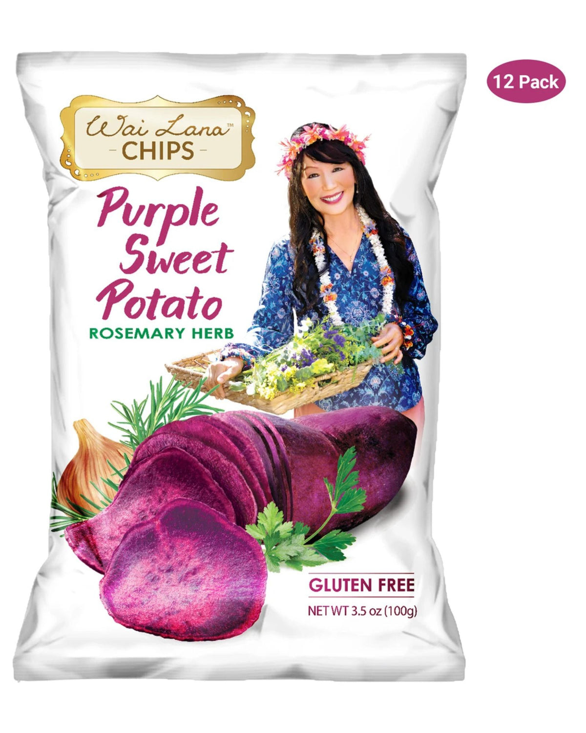 Purple Sweet Potato Chips: Rosemary Herb