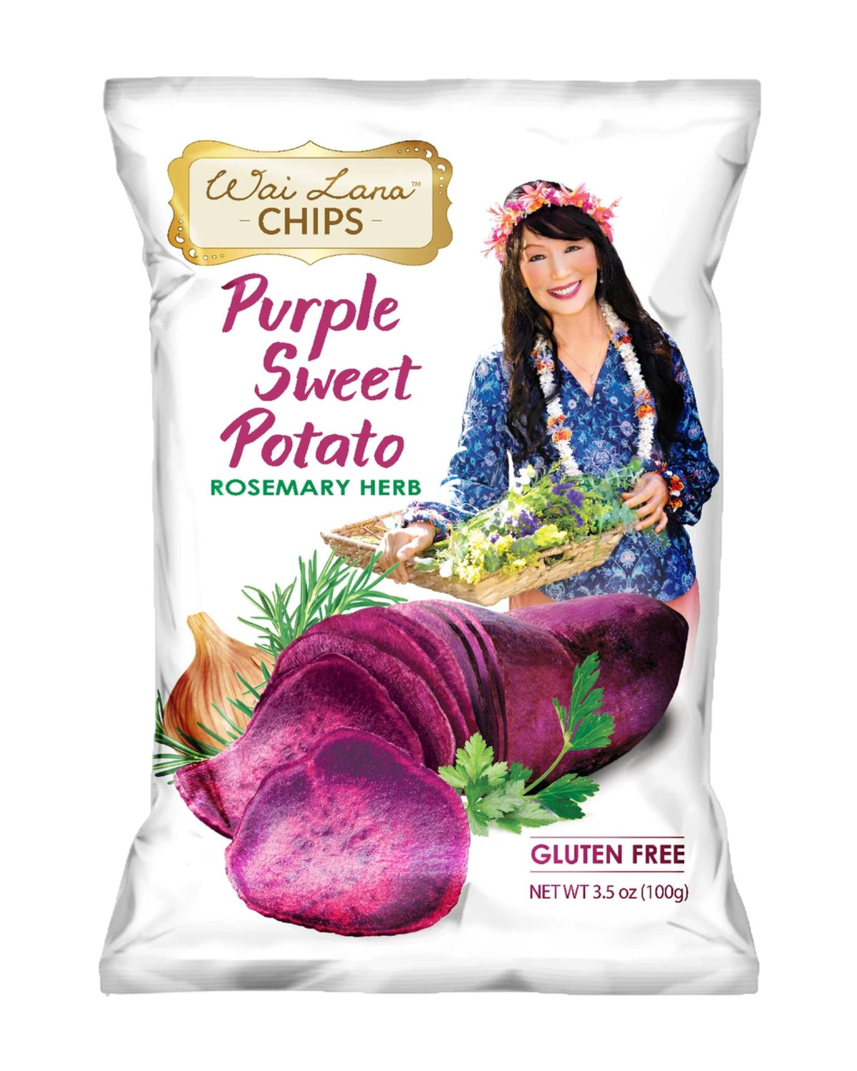 Purple Sweet Potato Chips: Rosemary Herb