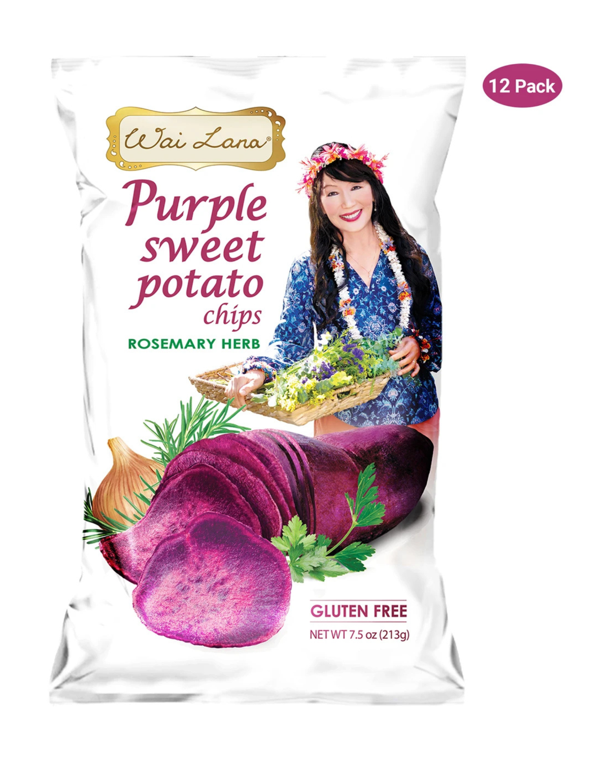Purple Sweet Potato Chips: Rosemary Herb