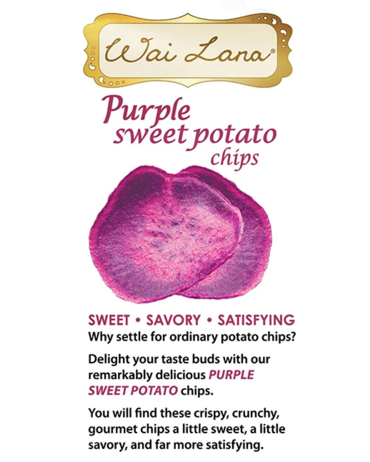 Purple Sweet Potato Chips: Rosemary Herb