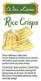Rice Crisps : Sour Cream & Chives (Vegan)