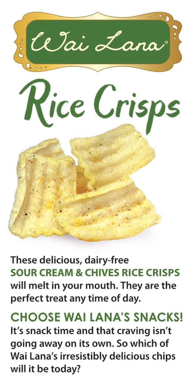 Rice Crisps : Sour Cream & Chives (Vegan)