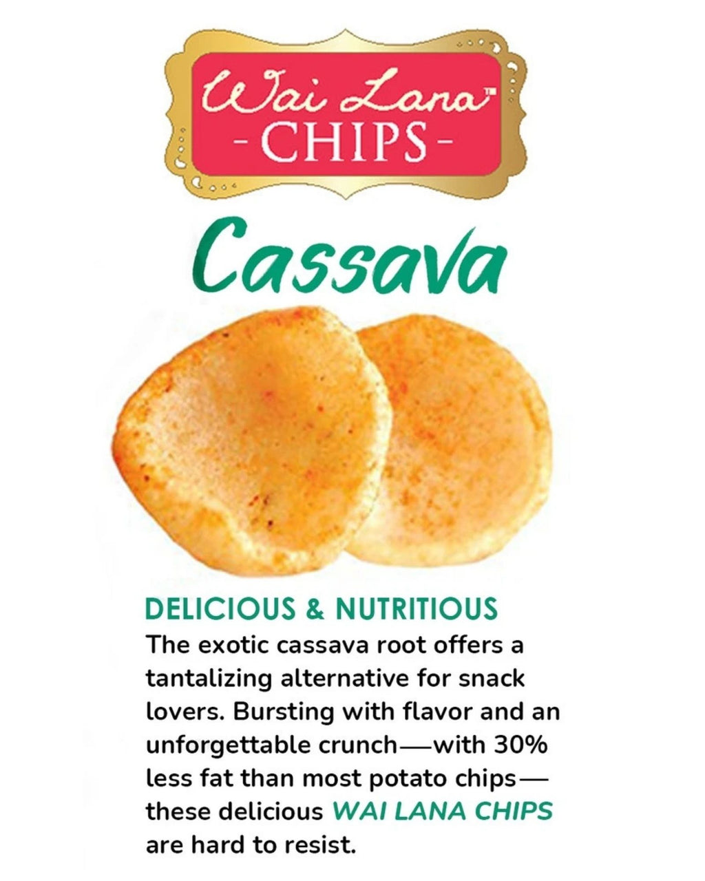 Wai Lana Cassava Chips: Sweet & Spicy (3 oz)