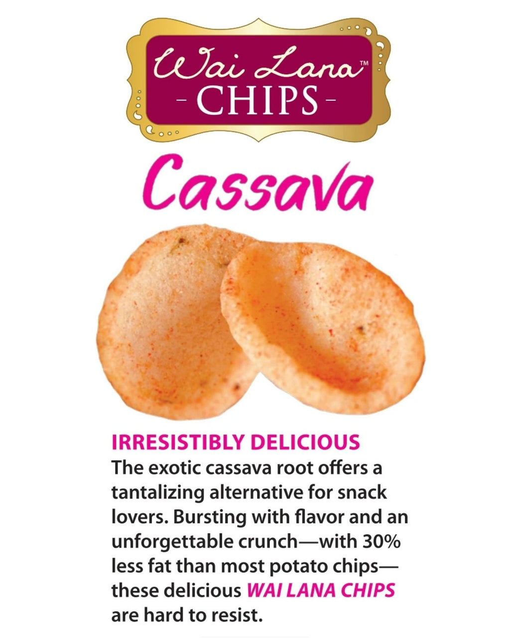 Wai Lana Cassava Chips: Thai Curry with Lime  (3 oz)