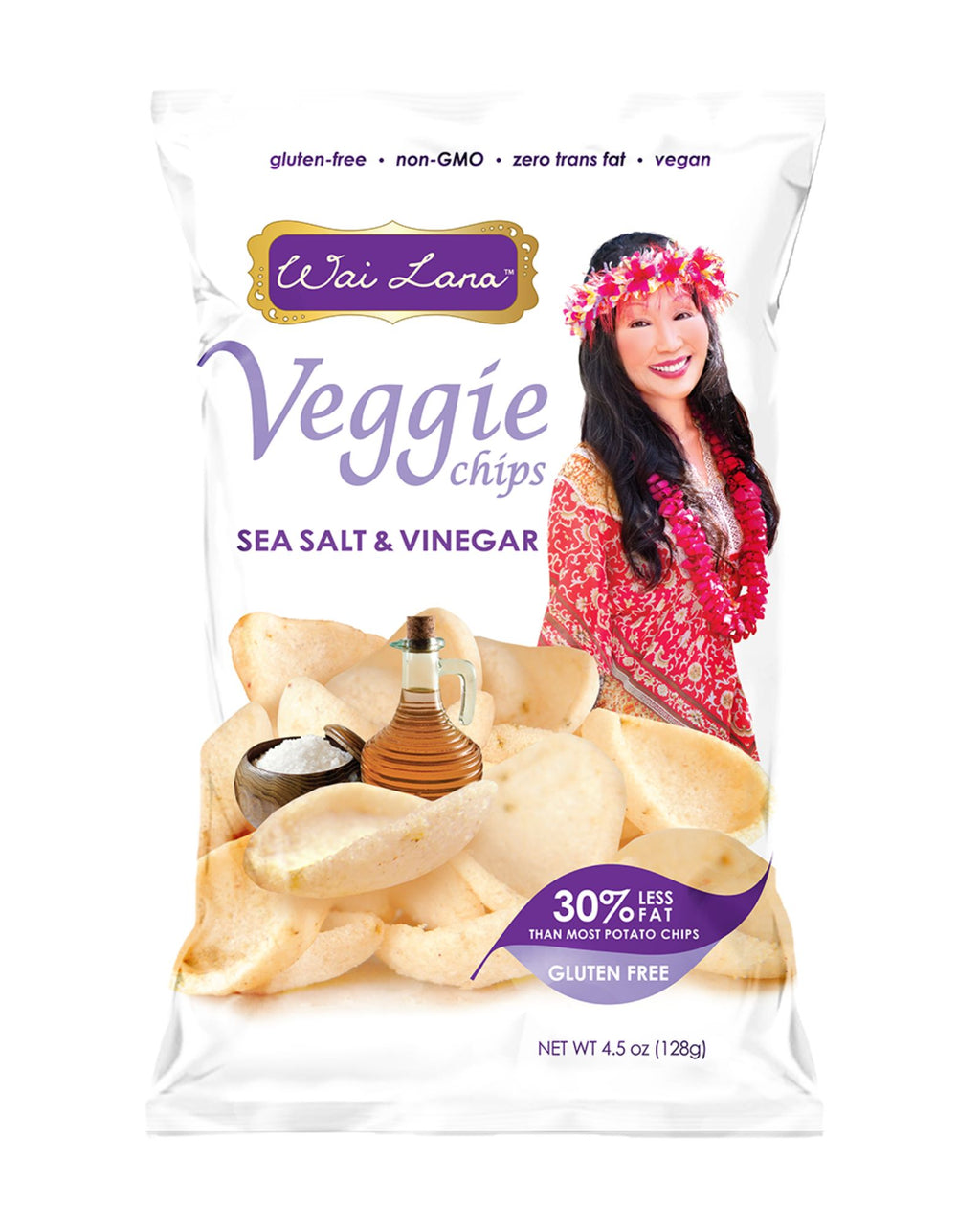 Wai Lana Veggie Chips: Sea Salt & Vinegar (4.5oz)