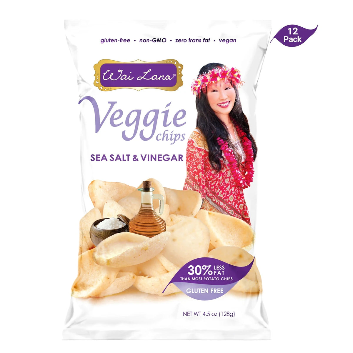 Wai Lana Veggie Chips: Sea Salt & Vinegar (4.5oz)