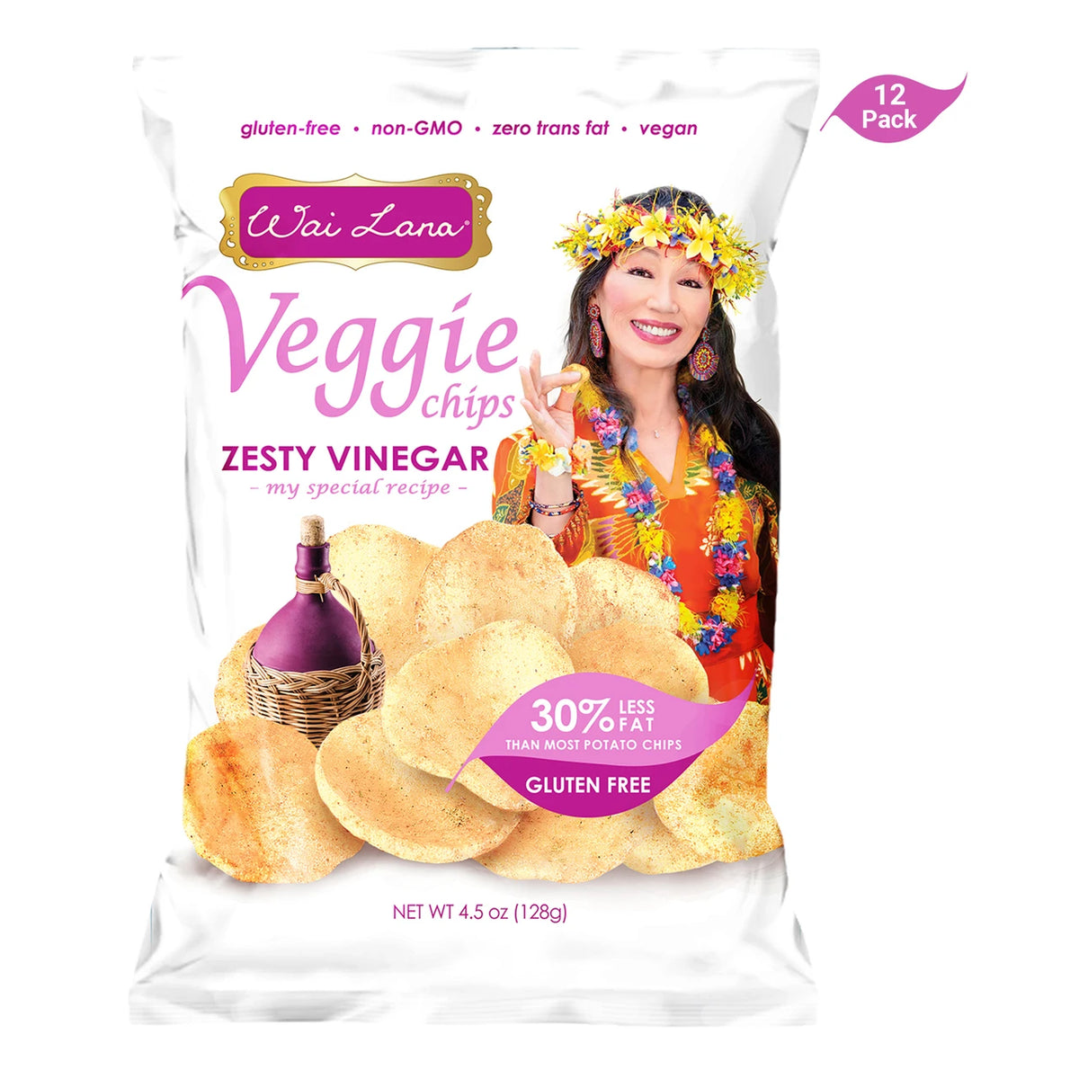 Wai Lana Veggie Chips: Zesty Vinegar (4.5oz)