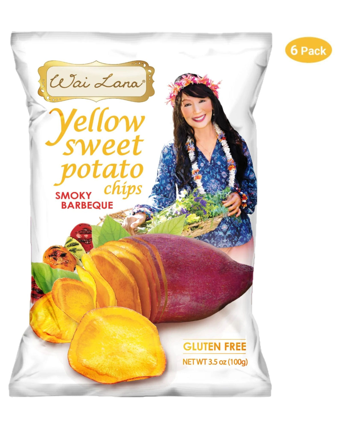 Yellow Sweet Potato Chips: Smoky Barbeque