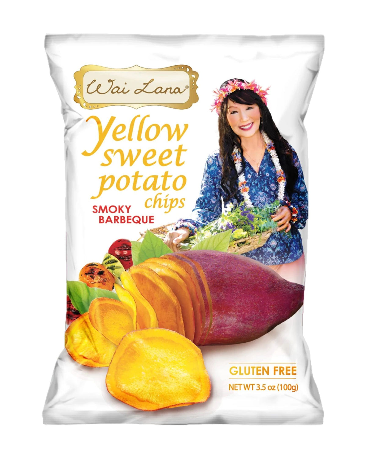 Yellow Sweet Potato Chips: Smoky Barbeque