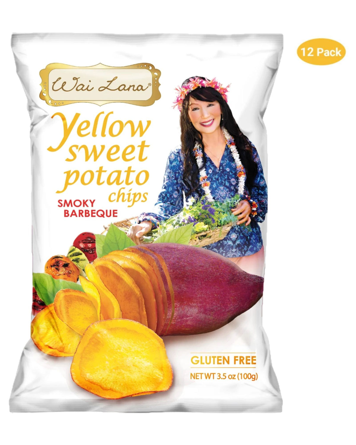 Yellow Sweet Potato Chips: Smoky Barbeque