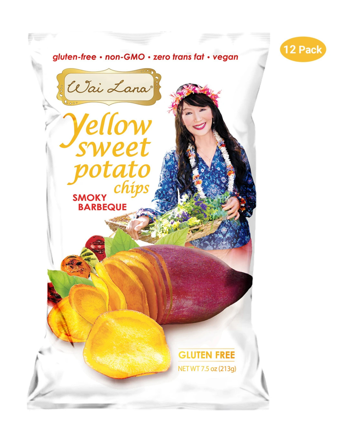 Yellow Sweet Potato Chips: Smoky Barbeque