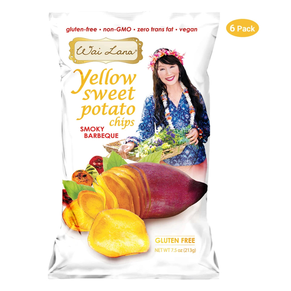 Yellow Sweet Potato Chips: Smoky Barbeque