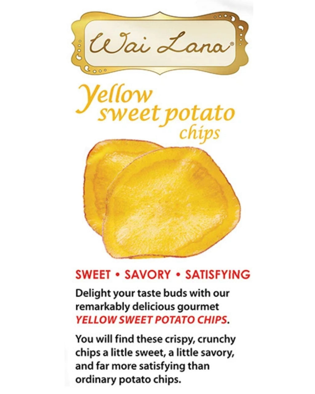 Yellow Sweet Potato Chips: Smoky Barbeque