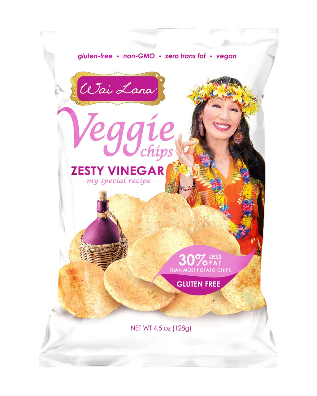 Wai Lana Veggie Chips: Zesty Vinegar (4.5oz)
