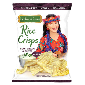 Rice Crisps : Sour Cream & Chives (Vegan) – Wai Lana Chips